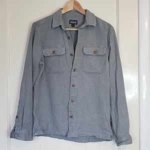 Men's small Patagonia cotton button up shirt